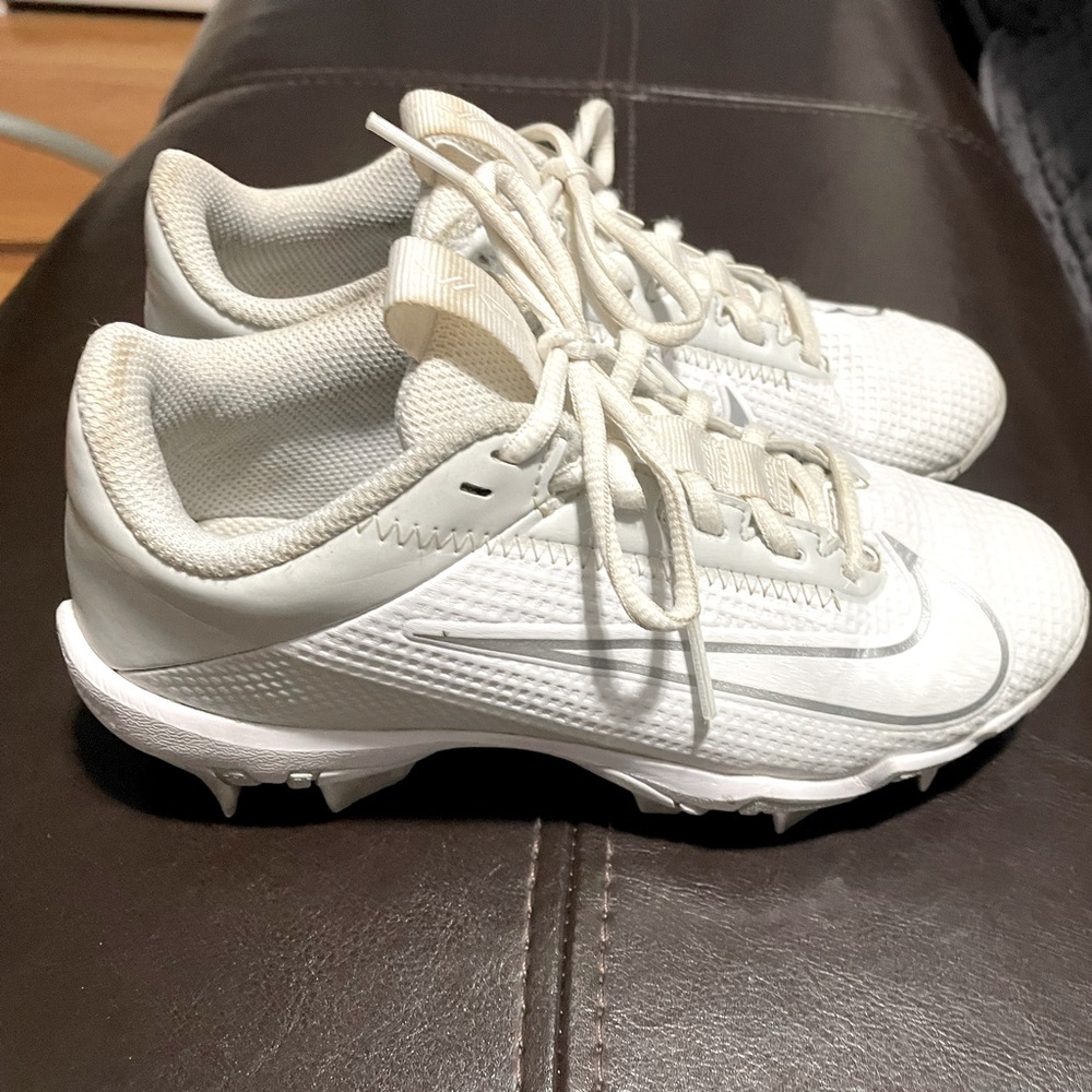 Nike Vapor Edge Shark 2 - youth football cleats - White - Size 1.5Y - Picture 3 of 7